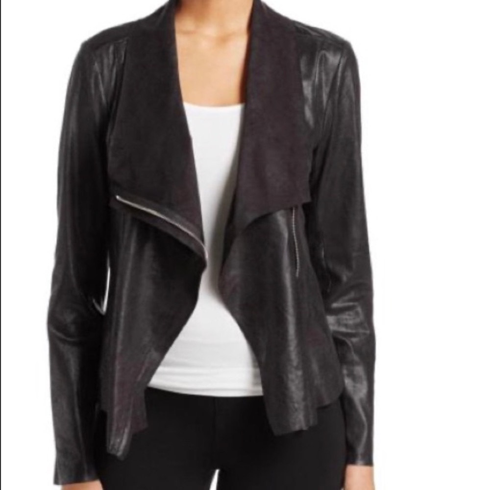 Calvin Klein Faux Leather Moto Jacket